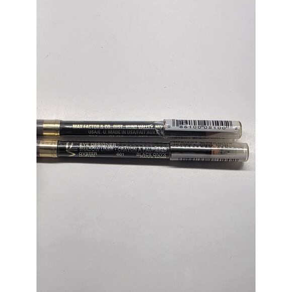 Max Factor EYE Shadow Liner Pencil DUO 601 OYSTER / BLACK ONYX New 2 Pack - Picture 4 of 7